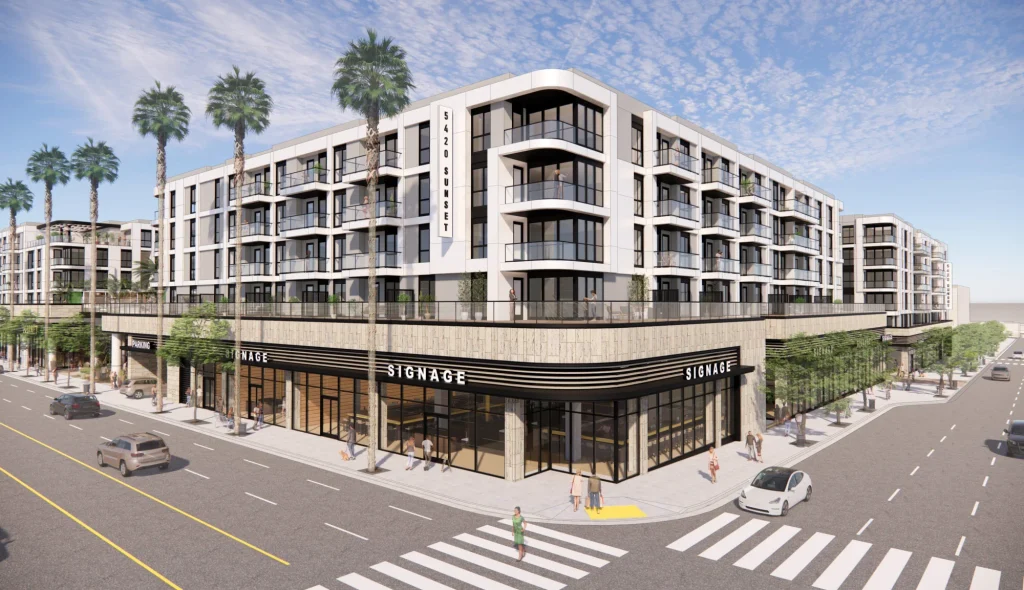 5420 Sunset exterior rendering